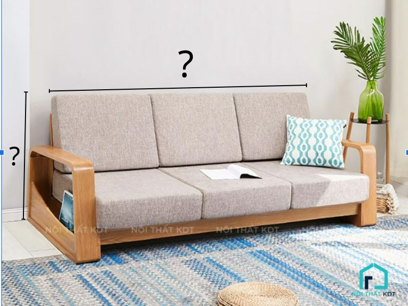 thông số kích thước ghế sofa gỗ chuẩn