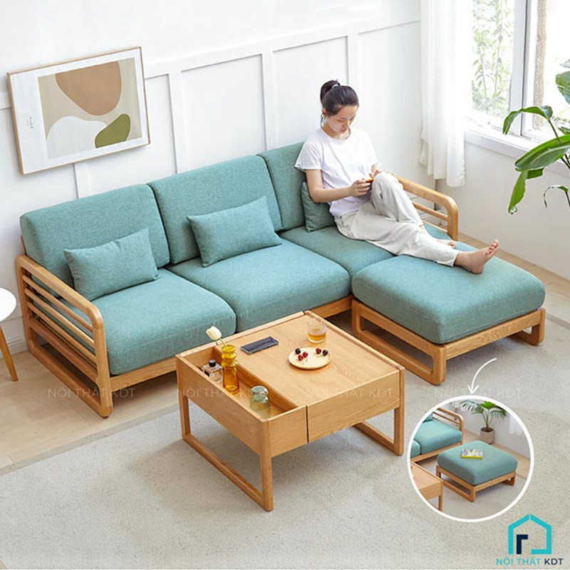 sofa văng gỗ nhỏ gọn