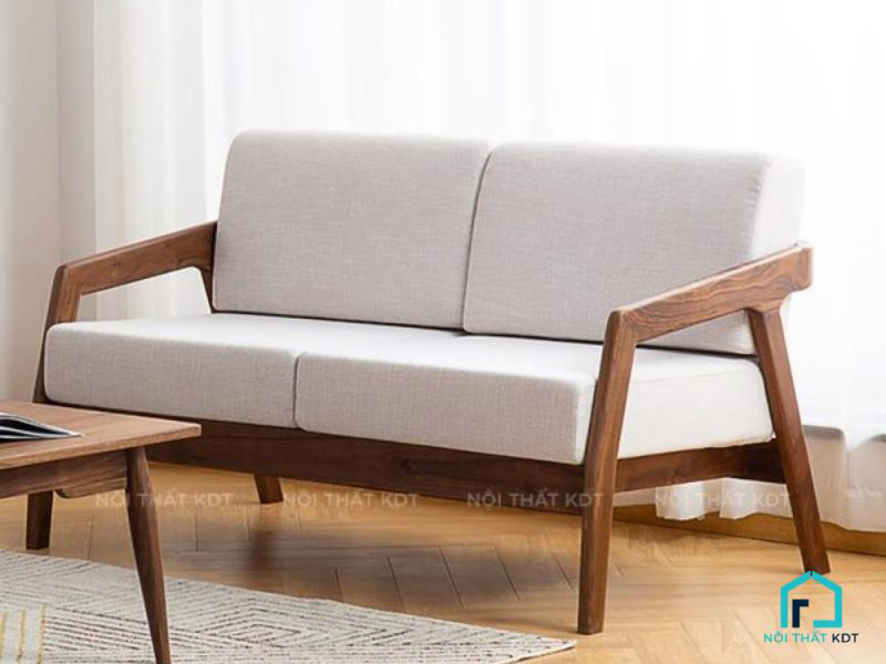 sofa chân gỗ thân thiện