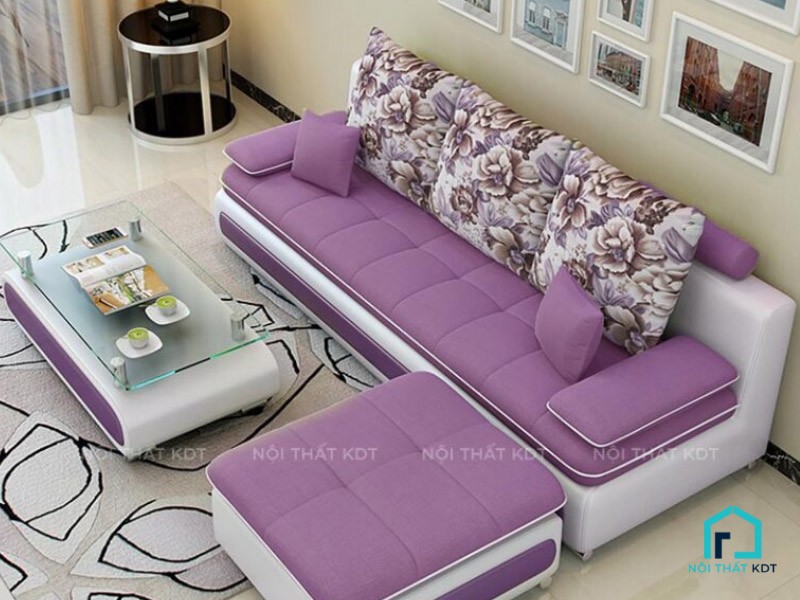 sofa văng nỉ trẻ trung