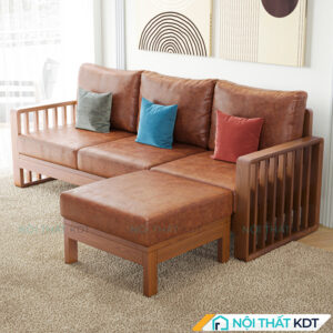 Ghe sofa goc go phong cach Nhat Ban S316 2