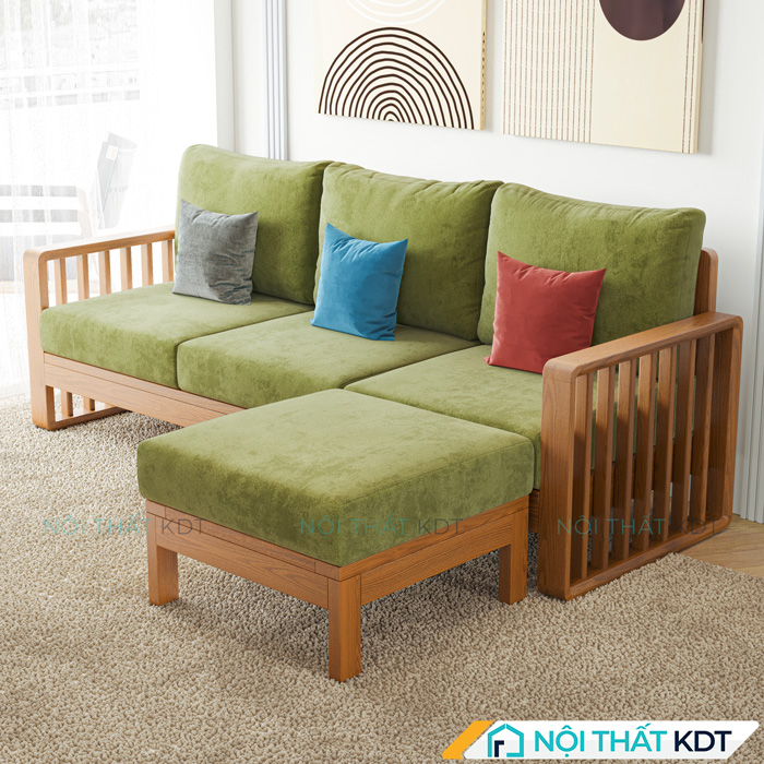 Ghe sofa goc go phong cach Nhat Ban S316 4