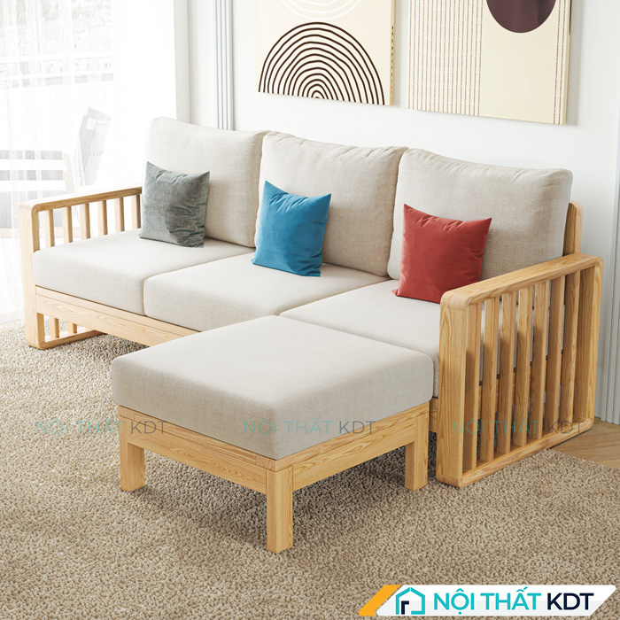 Ghe sofa goc go phong cach Nhat Ban S316 7