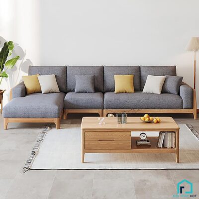 bộ ghế soga góc nỉ xinh xắn S312