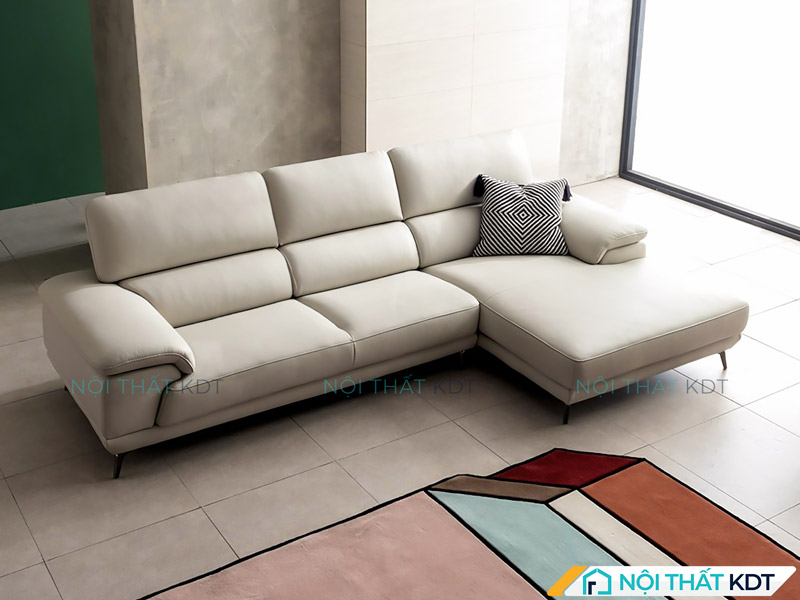 Mẫu sofa da chữ L S156 tại Nội thất KDT