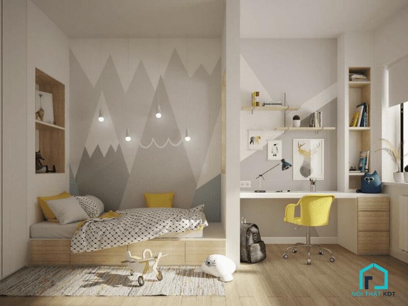 mẫu thiết kế nội thất phòng ngủ tối giản đơn giản đẹp