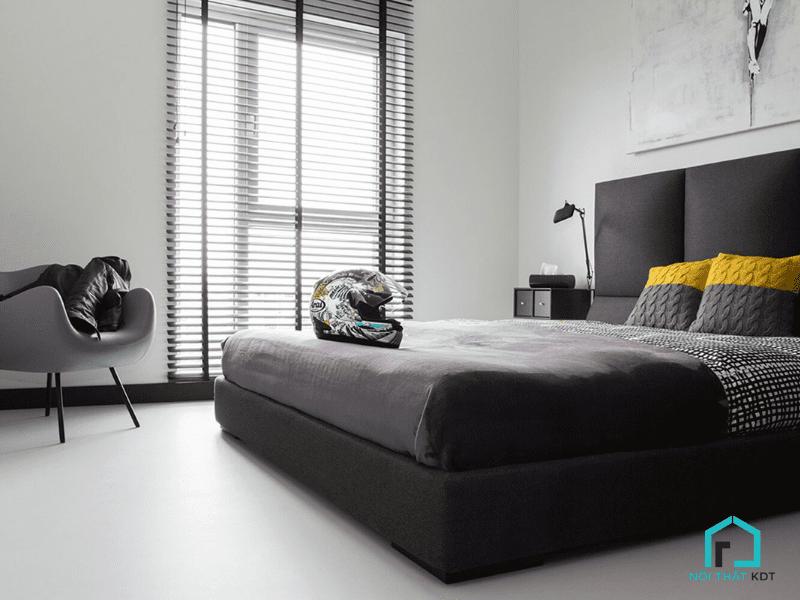phòng ngủ minimalist tối giản