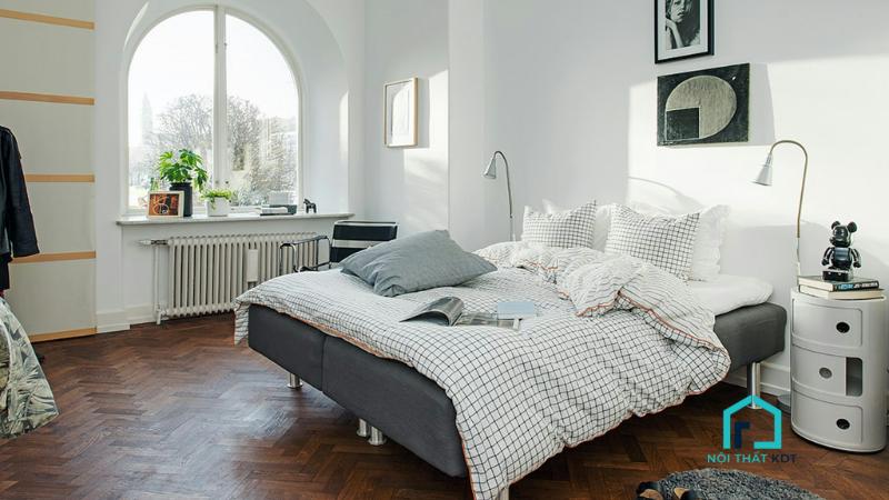 phòng ngủ phong cách scandinavian độc đáo