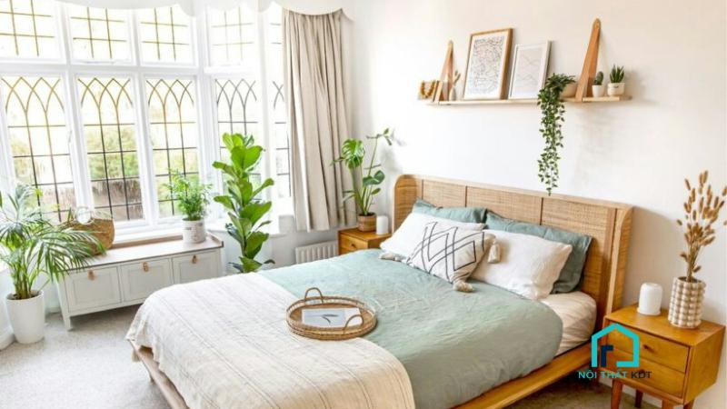 phòng ngủ phong cách scandinavian đơn giản