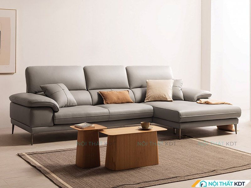 Sofa góc nhỏ gọn từ 1m4 - 2m5 giúp tiết kiệm diện tích, giữ phòng khách thông thoáng và dễ bài trí nội thất