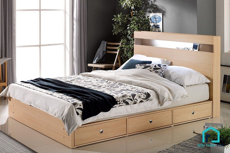 thiết kế giường ngủ 1m2 đơn giản