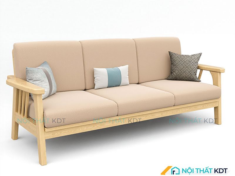 Sofa S260 gỗ sồi trắng kết hợp phong cách Bắc Âu tạo nên điểm nhấn nhẹ nhàng và ấm áp