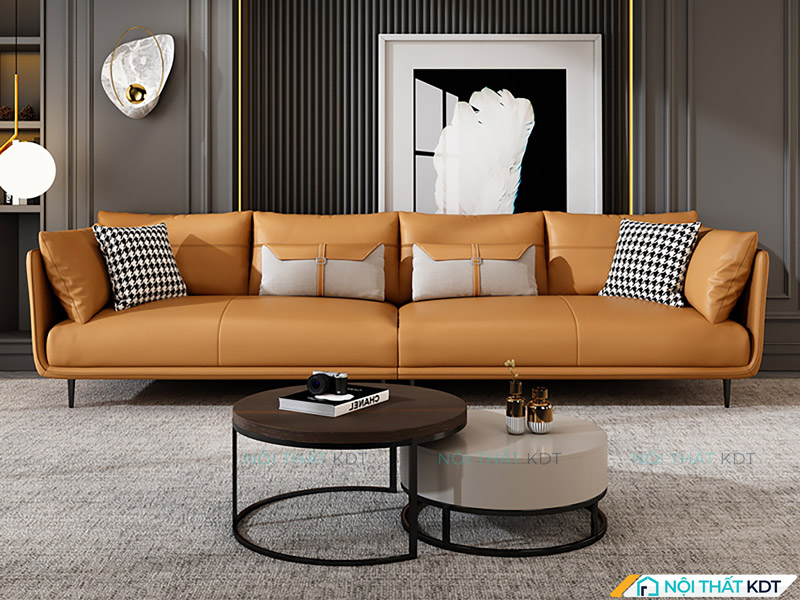 Sofa văng da 3 chỗ ngồi nhỏ gọn bọc da S121