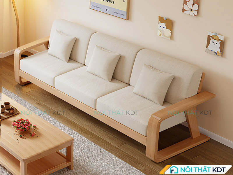 Sofa 1m8 kê sát tường hoặc cửa sổ tối ưu chiều ngang