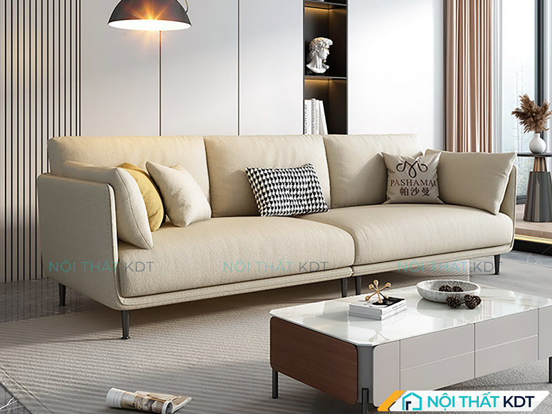 Đặt sofa cách bàn trà 60 - 80cm và giữ lối đi rộng 40 - 50cm