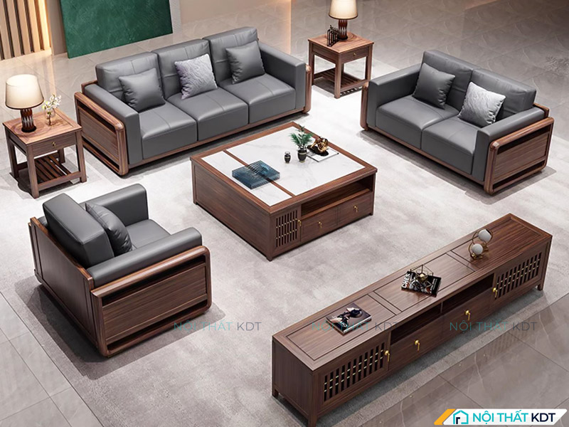 Với sofa đậm màu sang trọng và đầy sức hút