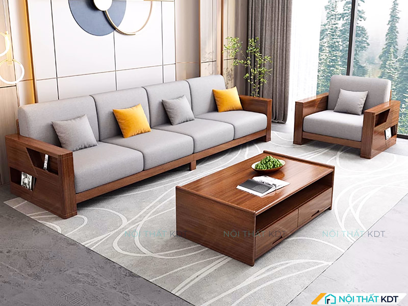 ofa trắng và xám trắng giúp cân bằng ánh sáng cho những ngôi nhà hướng Nam