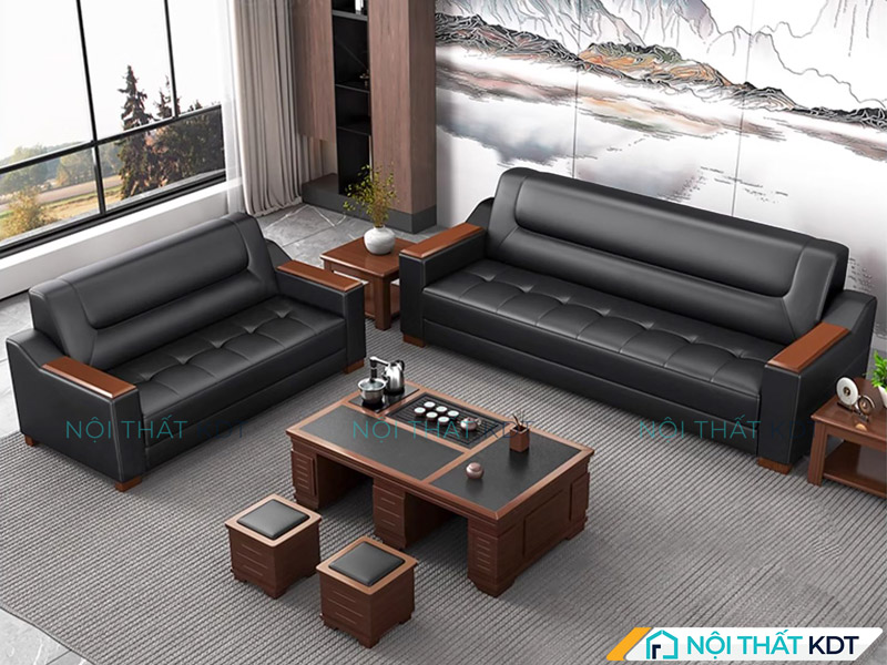 Sofa sắc đen là tuyên ngôn của quyền lực và đẳng cấp