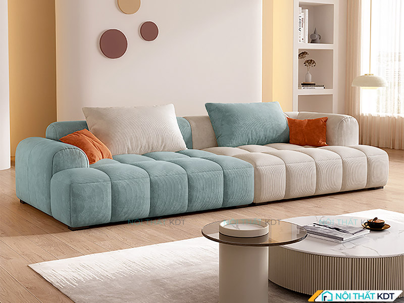Sofa với gam màu pastel sẽ là sự lựa chọn hoàn hảo cho không gian spa