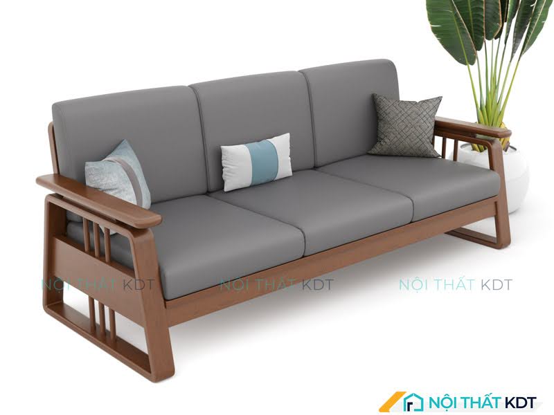 Sofa văng màu xám cho không gian hiện đại, tối giản