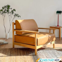 Ghế sofa đơn chất liệu da cao cấp S93