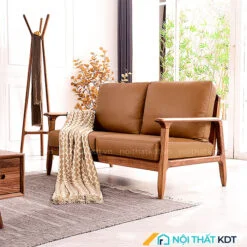 Ghế sofa văng gỗ sồi sồi chung cư nhỏ đẹp, tinh tế S304