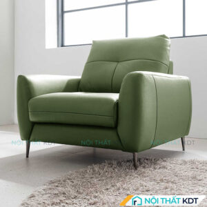 Sofa đơn da chân inox S88