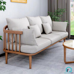 sofa gỗ tay tròn s278 2