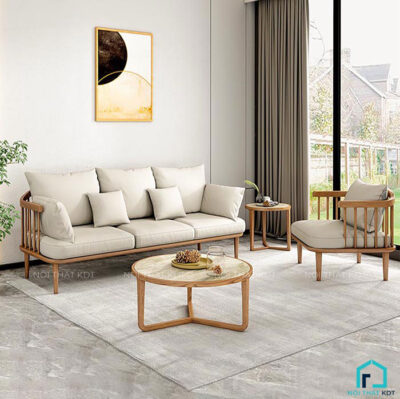 sofa gỗ tay tròn s278 3