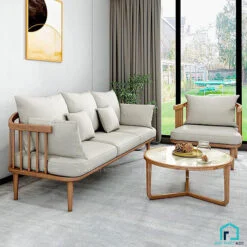 sofa gỗ tay tròn s278 4