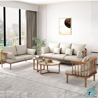 sofa gỗ tay tròn s278 5