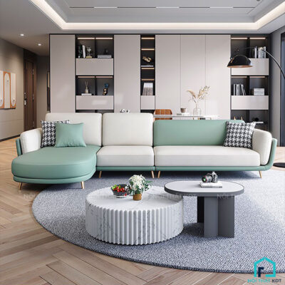 sofa góc da s327