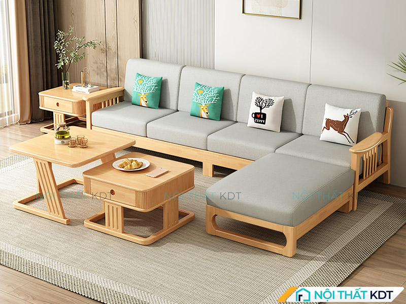 Sofa gỗ bền đẹp, ấm cúng, là điểm nhấn nghệ thuật