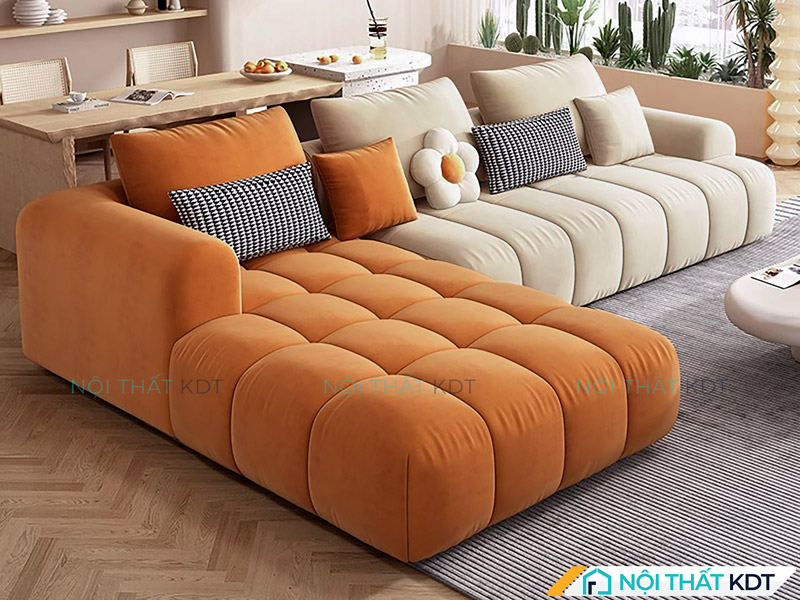 Sofa góc chữ L tận dụng triệt để diện tích phòng 15–25m²