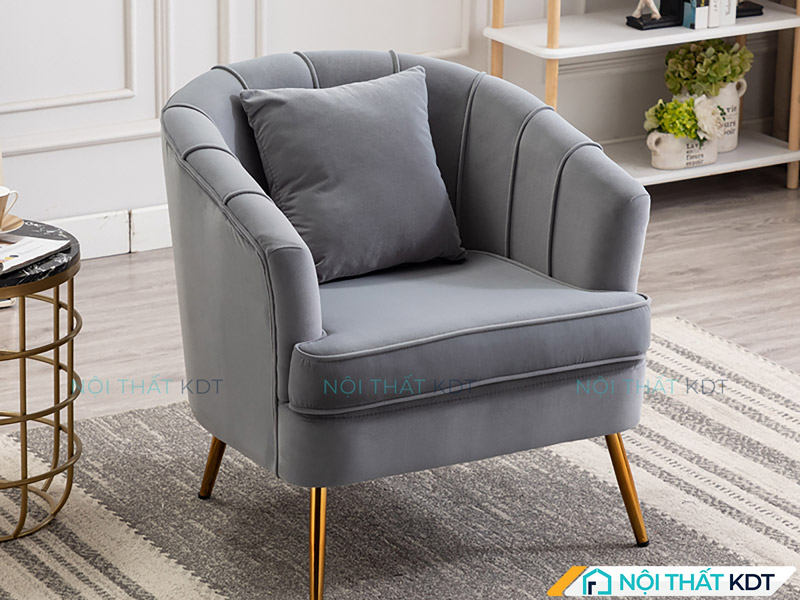 Sofa đơn S83 bọc nỉ giúp tối ưu diện tích không gian sống 