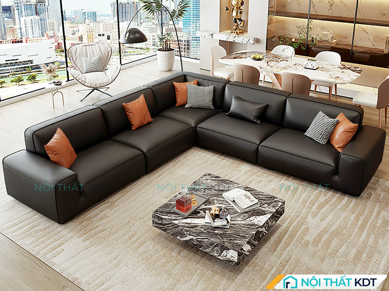 Sofa đệm êm, chất liệu dễ vệ sinh