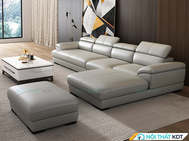 Sofa tựa cao, đệm dày, chất liệu mềm mại