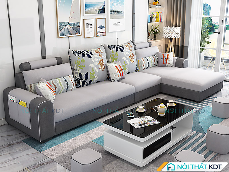 Khám phá các mẫu sofa màu xám đa dạng kiểu dáng tại Nội thất KDT 