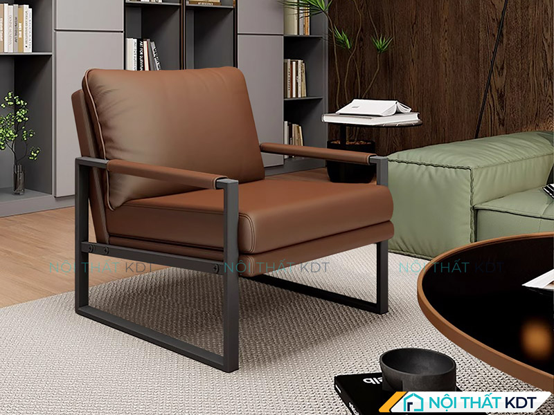 Sofa đơn nhỏ gọn, dễ kết hợp với các loại sofa khác