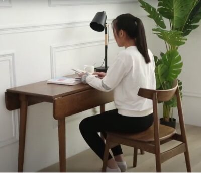 bàn ăn gấp gọn 2 bên