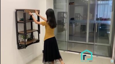 bàn ăn thông minh gắn tường tiện dụng