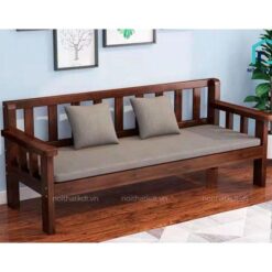 sofa văng gỗ 2 chỗ ngồi