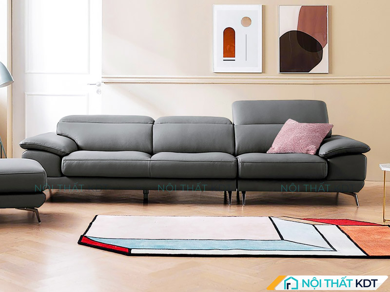 Mẫu sofa văng da S155-V3 tại Nội thất KDT