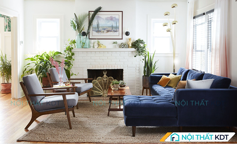Không nên kê sofa dưới xà ngang hoặc quạt trần