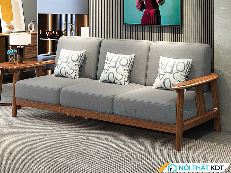 Mẫu sofa văng gỗ S464 tại Nội thất KDT