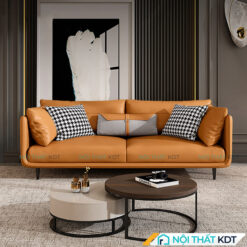 Sofa da 3 cho ngoi nho gon boc da tay mong S12120