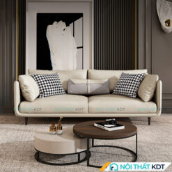 Sofa da 3 cho ngoi nho gon boc da tay mong S12122