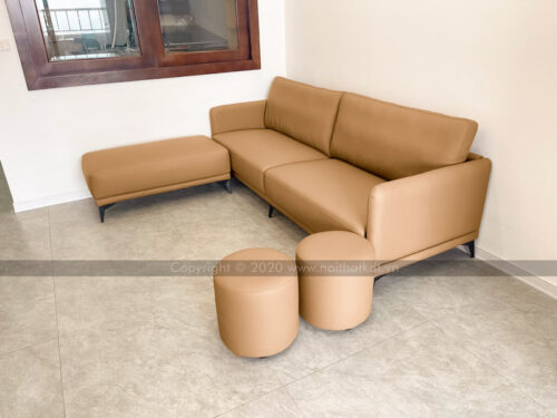 Bộ sofa văng da giá rẻ nhỏ gọn tiết kiệm diện tích S112 photo review