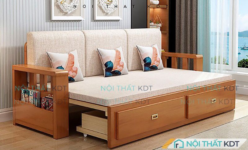 Sofa giường tích hợp công năng đựng đồ tiện lợi