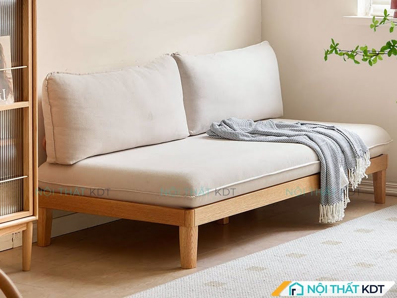 Nên chọn sofa văng không tay vịn cho phòng khách nhỏ dưới 20m2